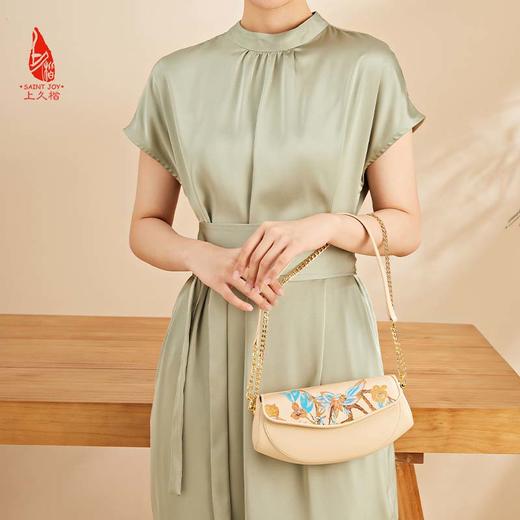 SAINTJOY/上久楷 宋锦斜背包 锦织玉叶 BWS23B0202 商品图1