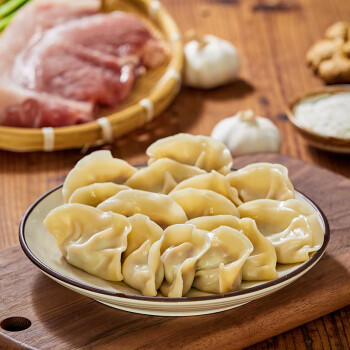 吴大娘 大娘水饺手工捏制韭菜鸡蛋水饺36只 720g 早餐夜宵速冻饺子 商品图5