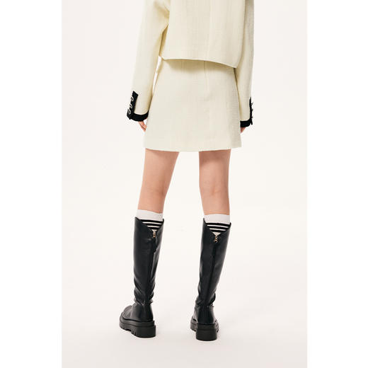 【严选】诗凡黎秋经典小A型短款半裙SE8340291 商品图4