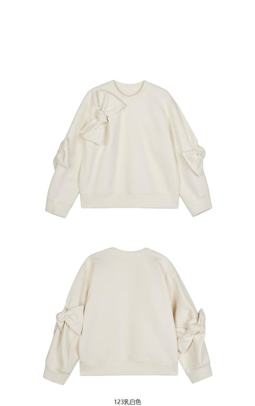 jnby  23年秋款  立体蝴蝶套头卫衣 1N8411300 商品图12