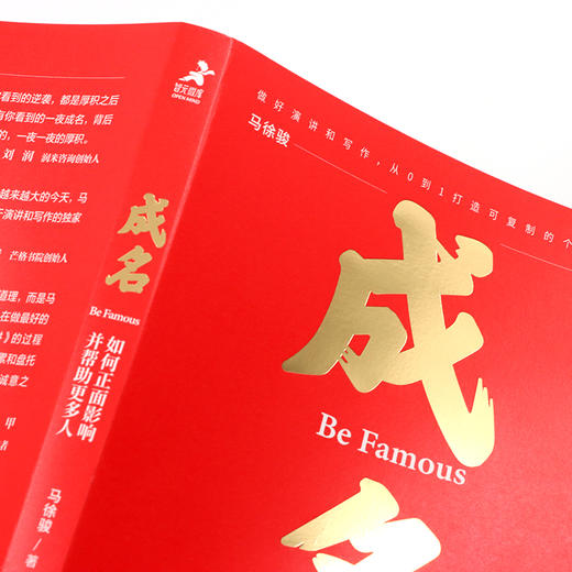 成名∶如何正面影响并帮助更多人 马徐骏著个人影响力演讲写作书籍刻意练习自媒体薛兆丰刘润万维钢剽悍一只猫推荐 商品图3
