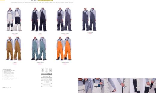 23/24 686雪服HOT LAP INSULATED BIB PC 商品图1