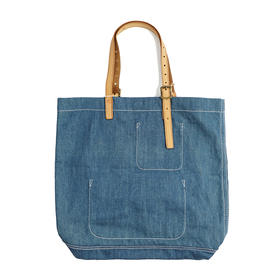 Alternative Country LAZY MARK 美式复古牛仔拼接托特包