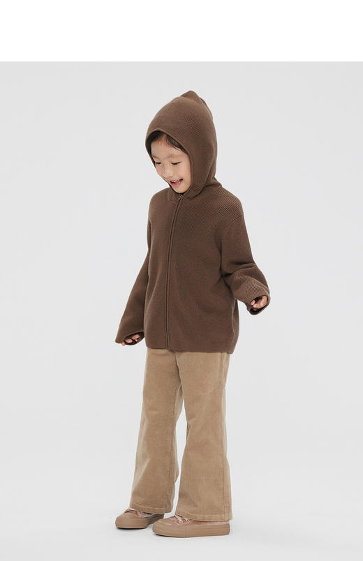 jnby  23年秋款  极简柔软短款开襟针织衫 1N8310180 商品图4