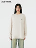 YKYB 植绒印花长T恤秋季宽松简约休闲潮牌基础款男女同款纯色上衣 商品缩略图0