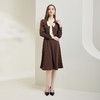 RE8A6斯尔丽瑟俪2023秋季新款蝴蝶结拼接长袖法式连衣裙 商品缩略图3