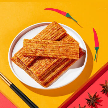 源氏 辣条 手撕大辣片网红怀旧休闲零食 办公室宿舍麻辣小吃 90g/袋 商品图0