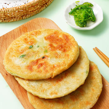 大希地 韭菜鸡蛋馅饼1040g 10片装 手抓饼葱油饼 早餐半成品 烘焙方便菜 商品图0
