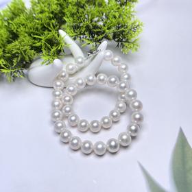 S925珍珠项链-大圆珠10