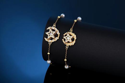 新款《守恋》执子之手  与子偕老    纯银手链  灵动闪耀 商品图0