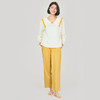 都市丽人舒适外出女士睡衣26支CVC单面女士棉质薄款长袖长裤类家居服套装LH32K5 商品缩略图0