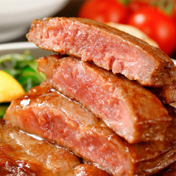 恒都 国产整切菲力西冷牛排套餐 1.5kg（10片）含酱 整切调理牛扒烧烤 商品图0