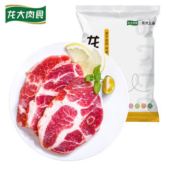 龙大肉食 猪梅花肉块2斤 出口日本级 猪梅肉猪梅条 烧烤肉食材 猪肉生鲜 商品图2