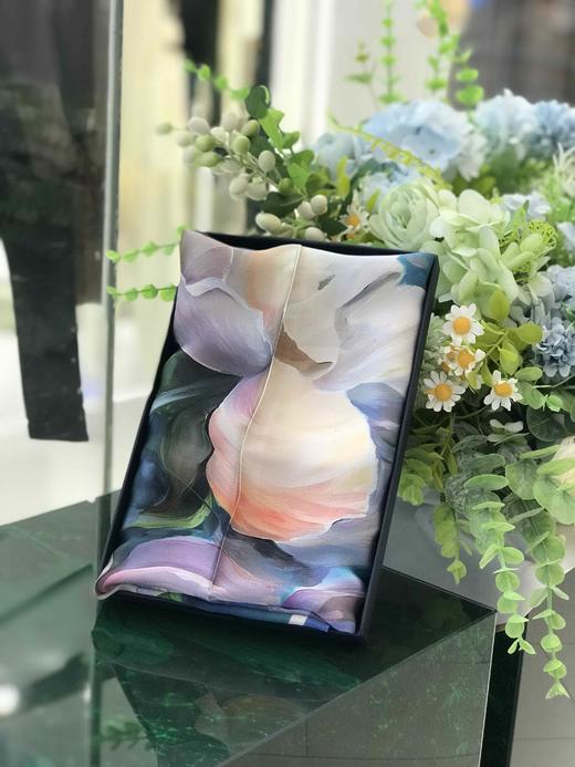 优品堂【花魁方巾】90*90桑蚕丝方巾 商品图5