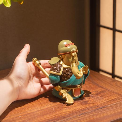 朱炳仁·铜 福运关公 Q版彩色关公神态惟妙惟肖个性十足 约10*9.8*12cm 0.6kg 商品图2