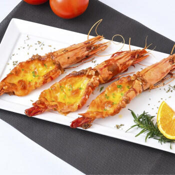 京东超市 泰国活冻黑虎虾850g 特大号(20-30规格)17-26只/盒 新旧包装交替 商品图4