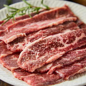 天谱乐食澳洲原切M3雪花烤肉片200g 商品图0