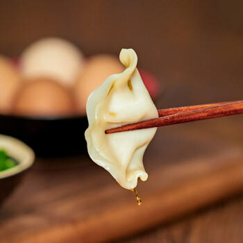 吴大娘 大娘水饺手工捏制韭菜鸡蛋水饺36只 720g 早餐夜宵速冻饺子 商品图4