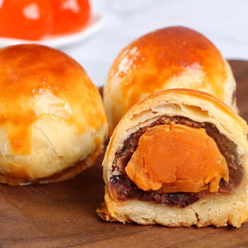 温氏咸蛋黄20枚/240g 月饼粽子蛋黄酥馅料 烘培原料 鸭蛋黄   真空装 商品图5