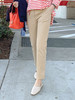 YX【定制15天】气质休闲裤女2022夏装新款韩版显瘦九分裤纯色宽松百搭直筒裤 商品缩略图2