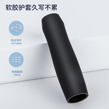 得力（deli）S01中性笔签字笔 0.5mm经典办公按动笔水笔 黑色 12支/盒 商品图2