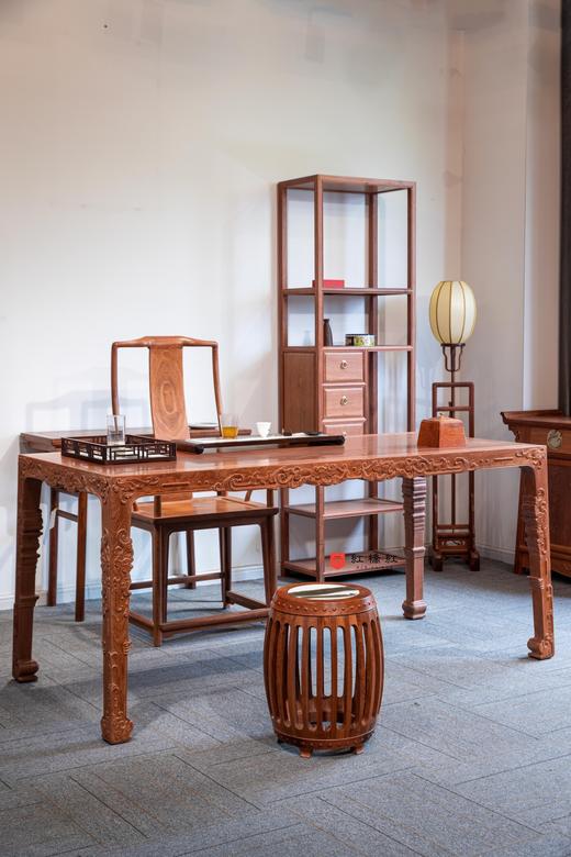 红桥红  家具严选  缅甸花梨（大果紫檀）【书房混搭八件套】 商品图1