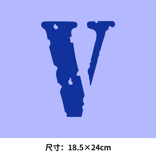 英文字母V热转印烫画贴M卫衣高级潮牌衣服定做烫图白墨2023新款 商品图3