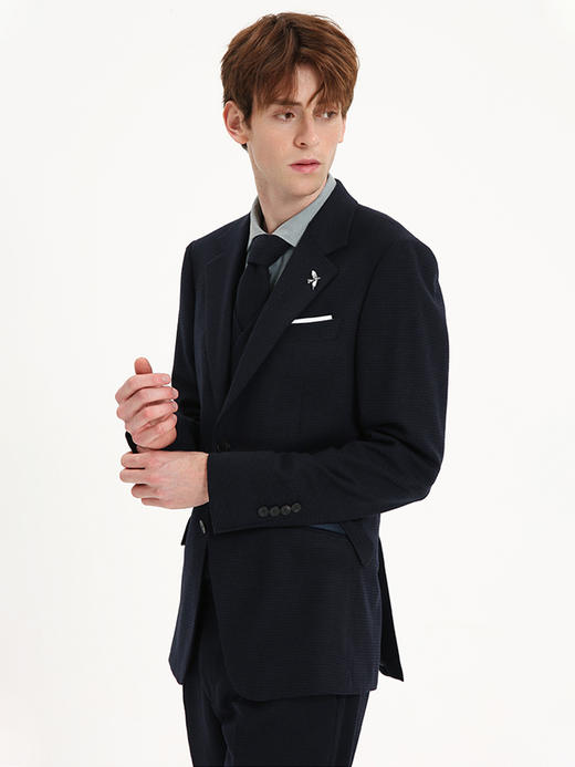 callisto藏青全绵羊毛西服 FSBWJ072C NA 商品图2