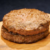 鲜京采 谷饲牛肉汉堡饼1.44kg（12片）牛肉饼 牛肉馅 学生早餐 牛肉丸 商品缩略图0