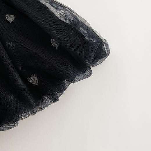 【马克珍妮 芦芙】秋装新款 女童绣花网纱花苞短裙半身裙231763 商品图4