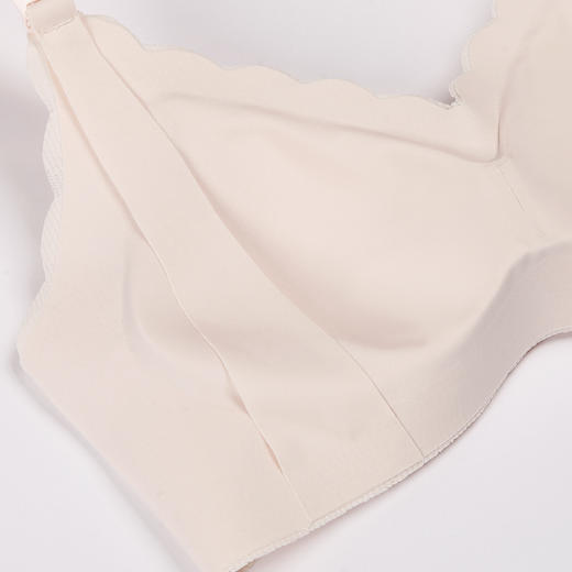 都市丽人快乐妈咪内衣舒适包容便捷哺乳蕾丝随意裁薄款3/4杯孕哺文胸内衣无钢圈三排扣LB32R2 商品图4