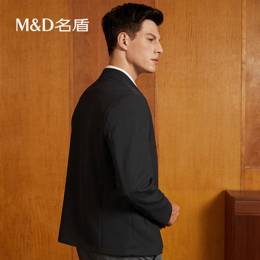 【三防面料】MD名盾夹克翻领防水防污华夫格秋季商务外套男91563 商品图4