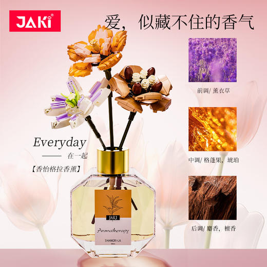 【标记爱情记忆 积木香薰礼盒】JAKI佳奇新品 香薰积木花 七夕礼物 积木拼装组装玩具 为爱“香”遇 商品图3
