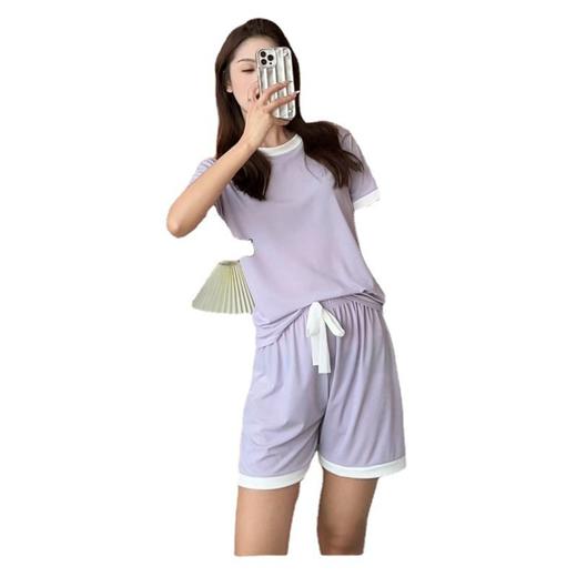 【冰丝面料，舒适透气】冰丝甜美睡衣，花簇溢彩。时尚设计，奢华享受。漫步花园，或静享午后。舒适随性，悠然自得。 商品图7