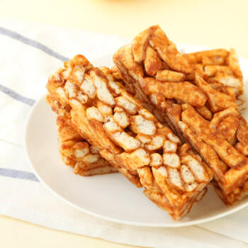 三只松鼠黑糖味沙琪玛500g 营养早餐代餐传统香酥糕点蛋糕休闲零食 商品图3