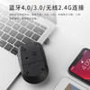 雷柏（Rapoo）M100G 无线鼠标 蓝牙鼠标 办公鼠标 轻音鼠标 便携鼠标 无线2.4G/蓝牙3.0/蓝牙4.0三模 深灰色 商品缩略图5