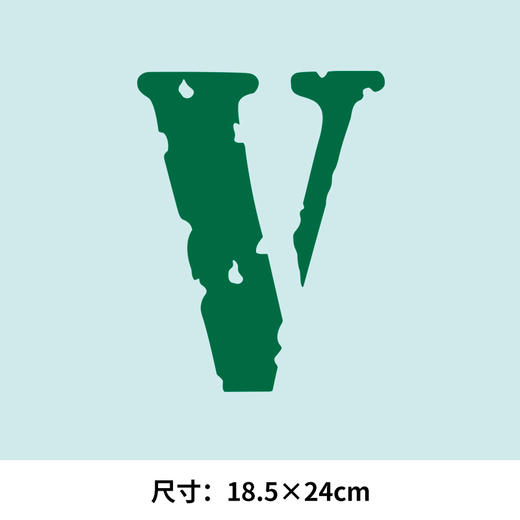 英文字母V热转印烫画贴M卫衣高级潮牌衣服定做烫图白墨2023新款 商品图4
