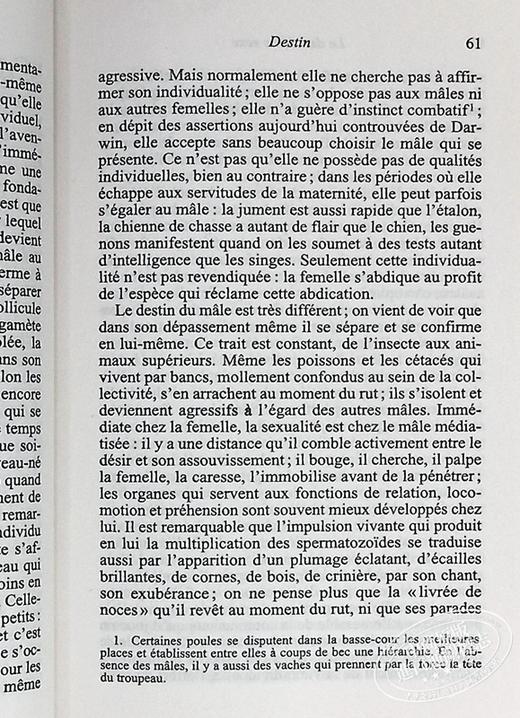 【中商原版】英法版 第二性 英文原版 The Second Sex Simone de Beauvoir 小语种 英文对照 法文原版 商品图7