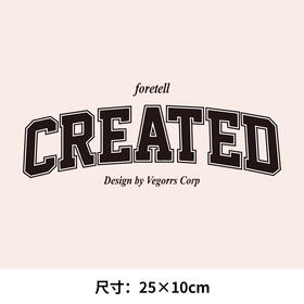 英文字母中国china热转印烫画贴卫衣高级定做潮牌衣服烫图白墨