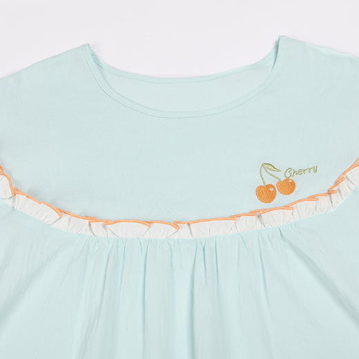 都市丽人好睡好眠女士睡衣软绵绵1.0梭织棉薄款长袖长裤类家居服套装LH32L2 商品图4