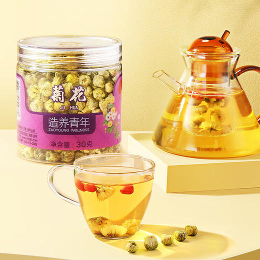 【正宗同仁堂品牌】北京同仁堂 胎菊30g罐 菊花 杭白菊蕾 自然晾干 汤色透亮SY 商品图1