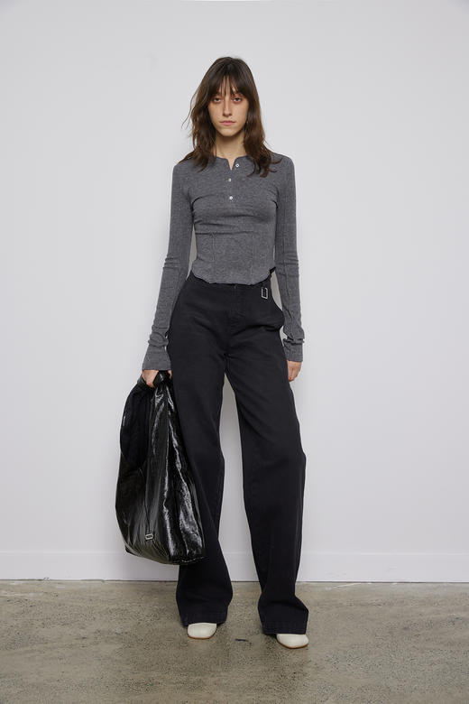 半开襟立体针织内搭 商品图0