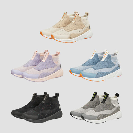 【专属】moodytiger儿童一体织运动鞋2023秋季新品男女童透气一脚蹬中帮鞋M38543304 商品图4