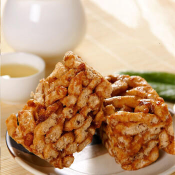 稻香村糕点黑糖味沙琪玛500g盒装1斤 传统早餐零食 送老人小孩年货礼盒 商品图3