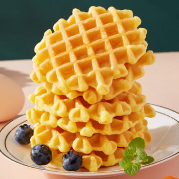 比比赞（BIBIZAN）蜂巢华夫饼1kg/箱营养早餐手撕面包蛋糕点心小吃饼干休闲零食品 商品图4