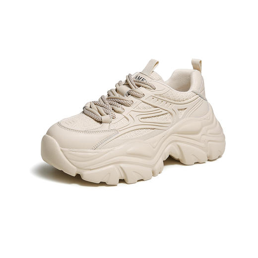 骆驼女鞋2025年春季新品超轻老爹鞋女软弹增高百搭休闲运动鞋 L23S703121_L23S703121R_L23S703121W 商品图0