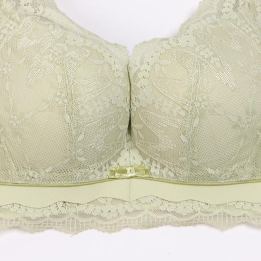 都市丽人自然舒适AB杯适穿蕾丝内衣两种厚度3/4杯常规文胸树脂胶圈三排扣新年本命年红品LB31M7 商品图5