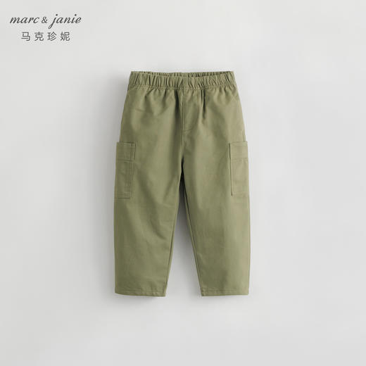 马克珍妮秋装新款 男童户外风个性大口袋全棉长裤231685 商品图2
