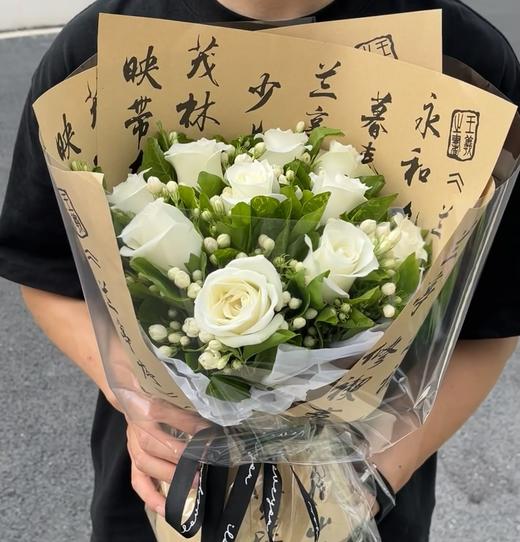 【莫离】AB级白雪山玫瑰10支+茉莉花10-15支/份（不带包装发货） 商品图1