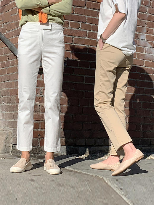 YX【定制15天】气质休闲裤女2022夏装新款韩版显瘦九分裤纯色宽松百搭直筒裤 商品图4